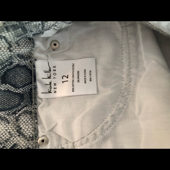 Nicole Miller Snakeprint High Rise Skinny Pants - Picture 8 of 8